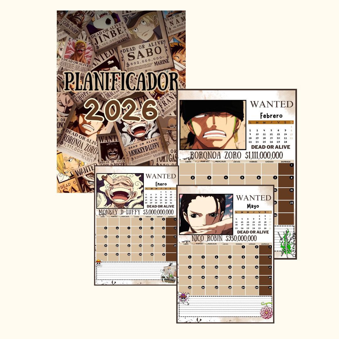 Planificador One Piece 2026