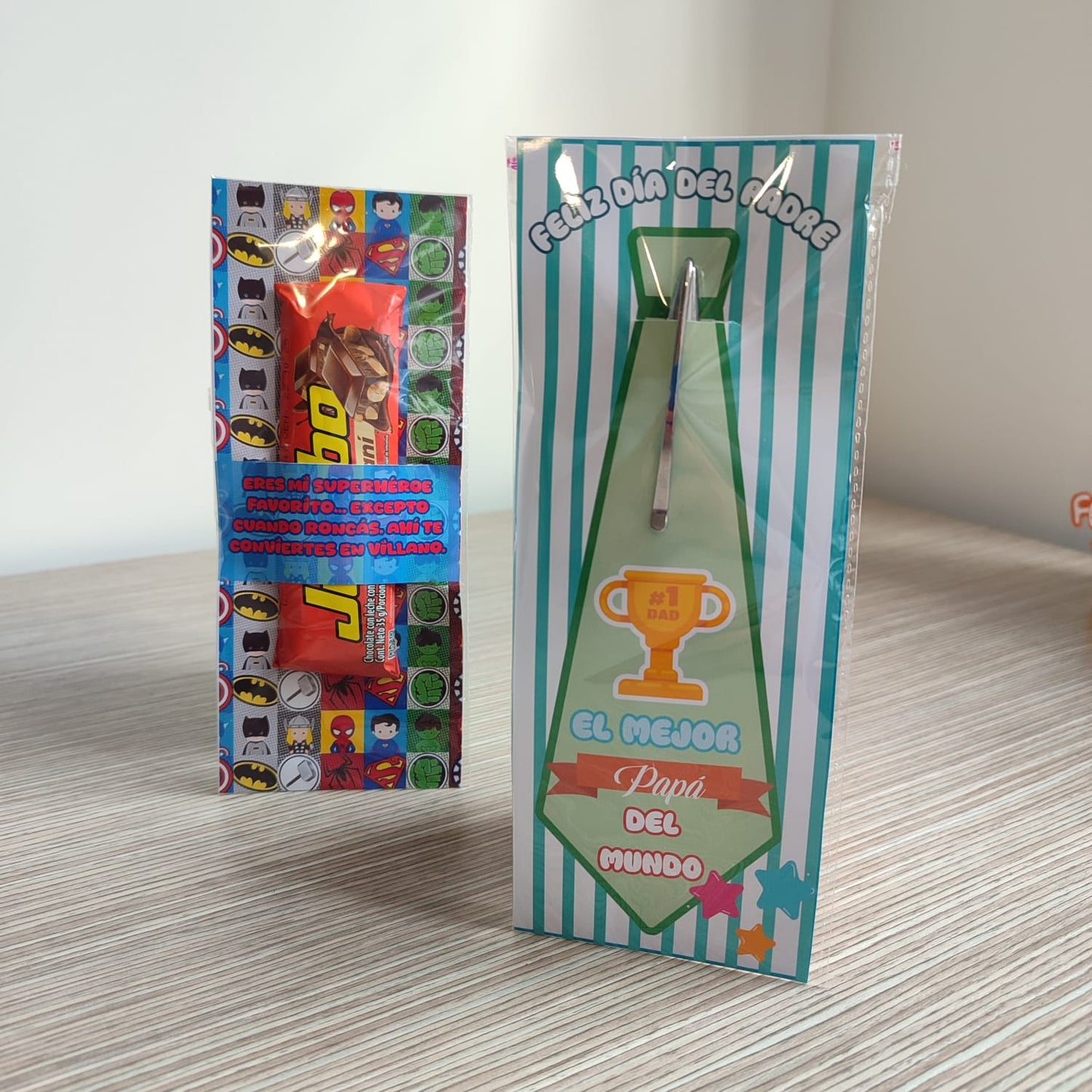 Porta bolígrafos y chocolatinas - Día del Padre