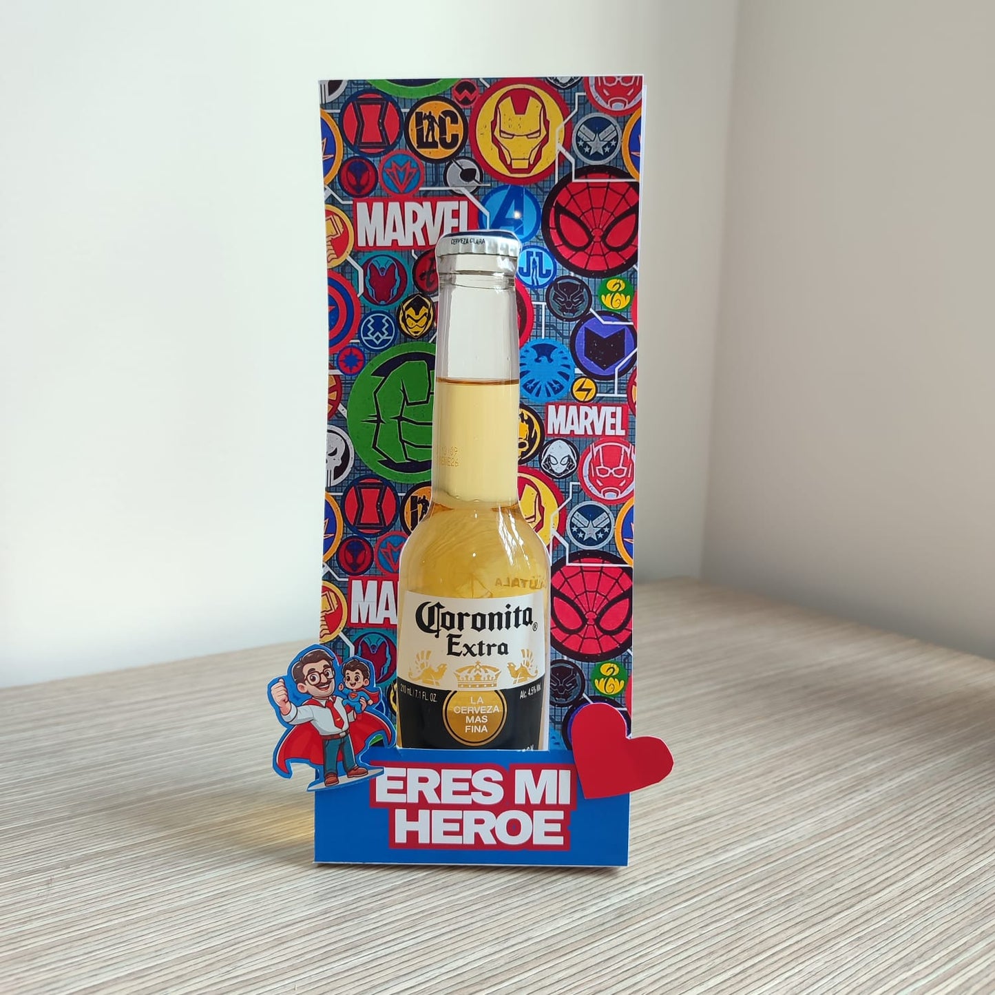 Porta Cerveza larga - Día del padre