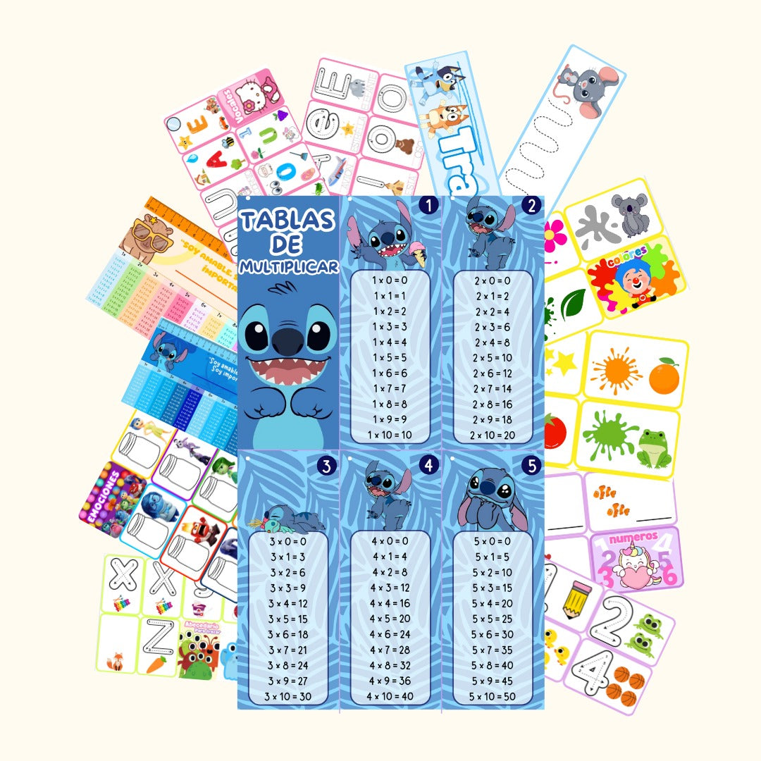 Kit de llaveros didácticos de aprendizaje