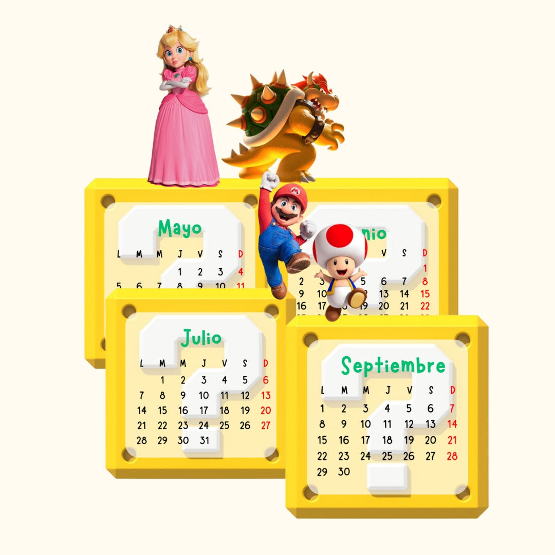 Calendario Mario Bros 2026