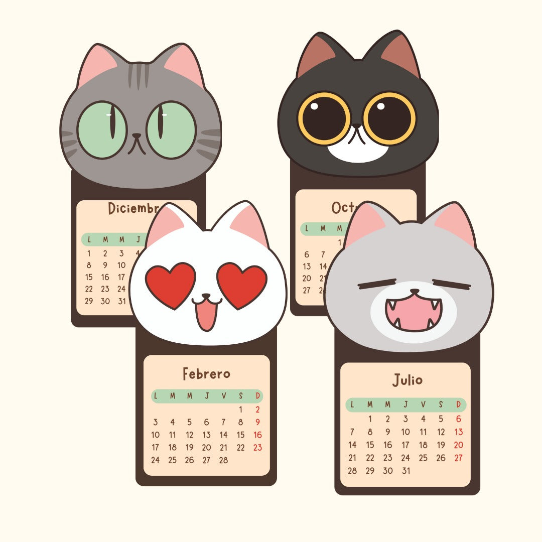 Calendario Gatitos Ojones 2026