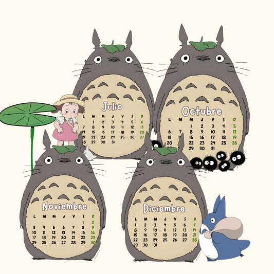 Calendario Totoro 2026