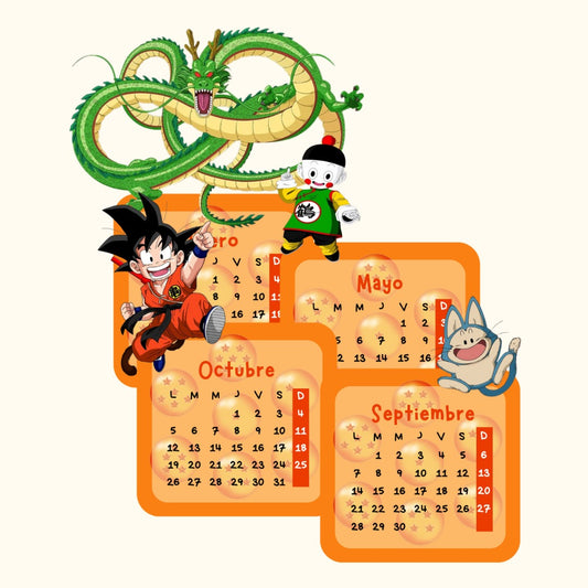 Calendario Dragon Ball 2026