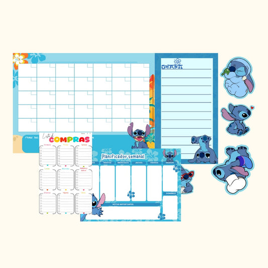 Kit imantado para nevera de Stitch