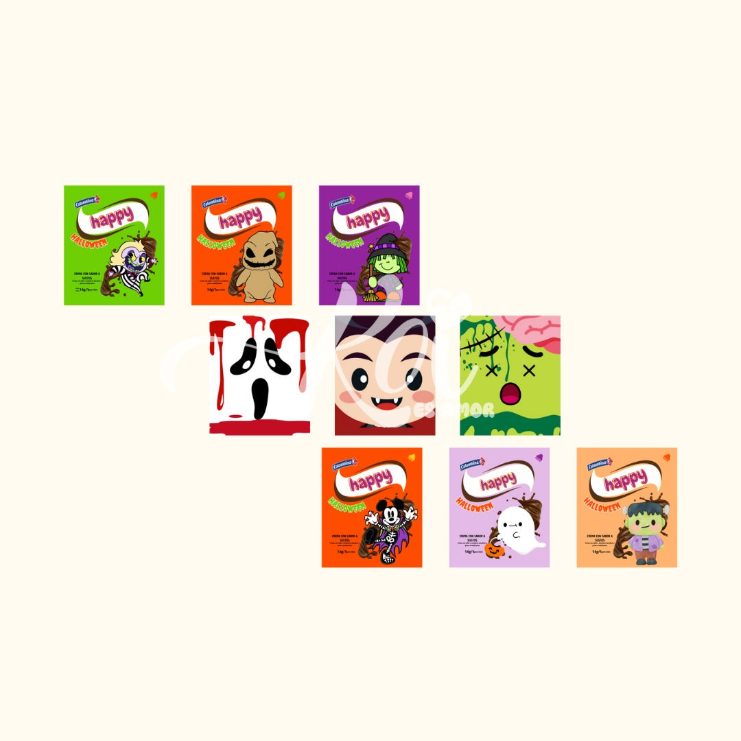 Tapas nucitas normales - Halloween