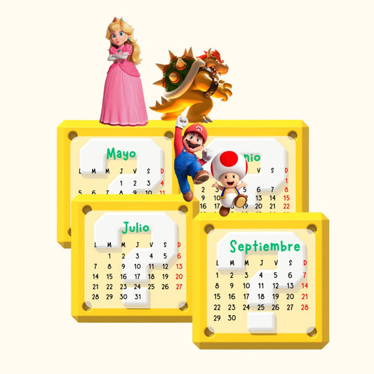 Calendario Mario Bros 2026