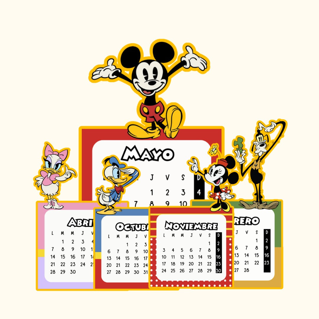 Calendario Mickey Mouse 2026