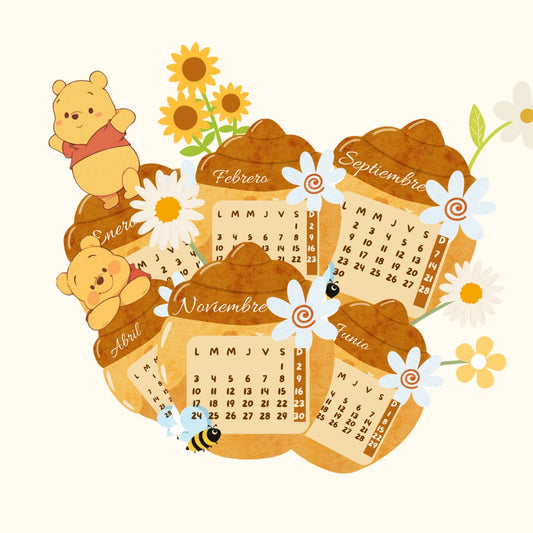 Calendario Winnie Pooh 2026