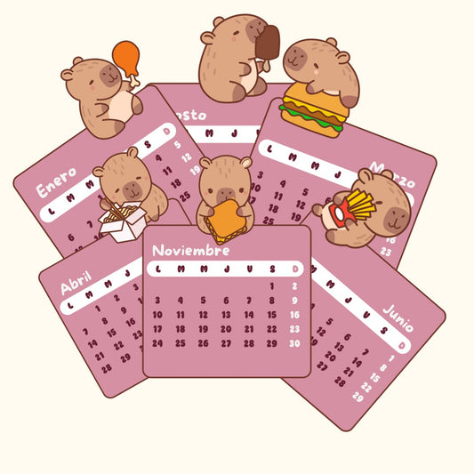 Calendario Capibara Comelón 2026