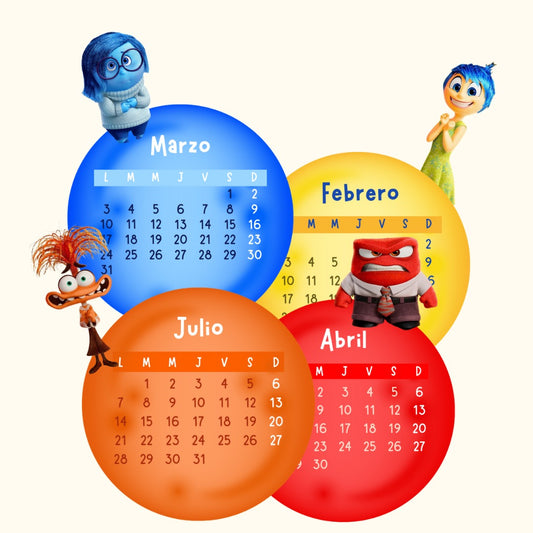 Calendario Intensamente 2026