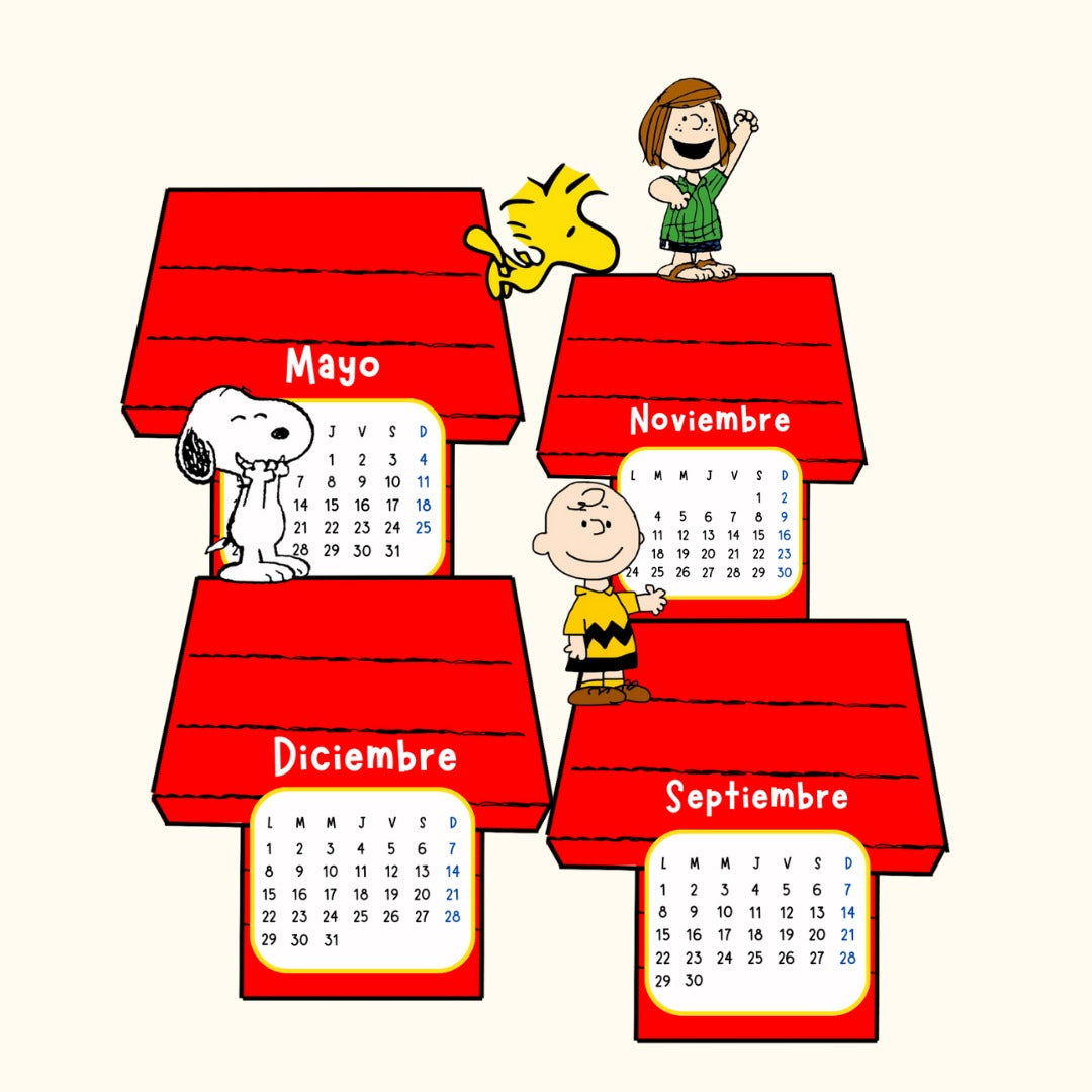 Calendario Snoopy Casita 2026