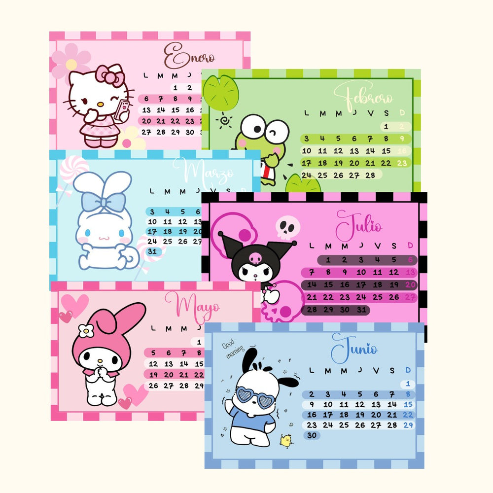 Calendario Sanrio 2026