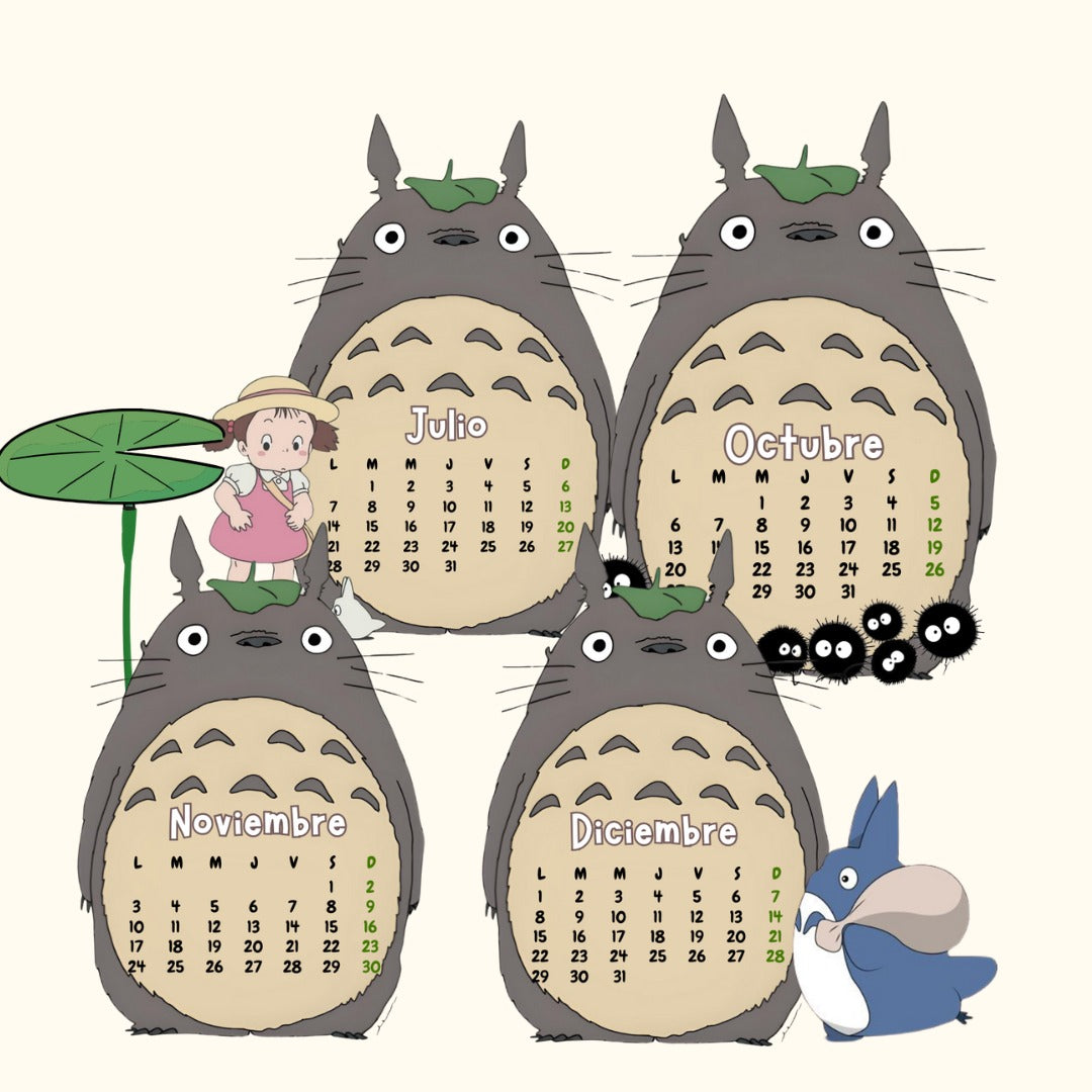 Calendario Totoro 2026