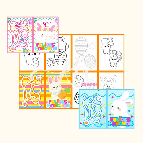 Minilibros para colorear - Pascuas