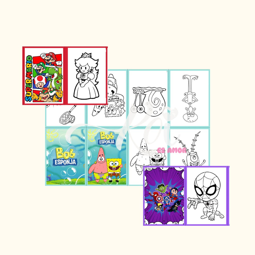 Minilibros para colorear - Día del Niño
