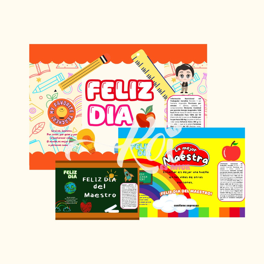 Bolsas Sorpresas - Día del Maestro
