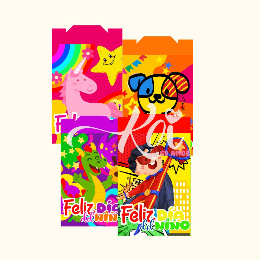 Cajas rectangulares - Día del Niño
