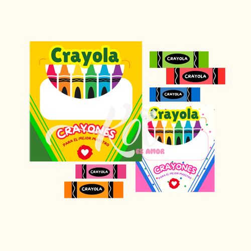 Cajas de Crayones - Día del Maestro